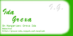 ida grexa business card